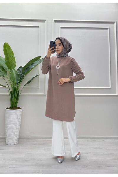 moda acar تونيك من قماش AYROBIN مرصع بالأحجار