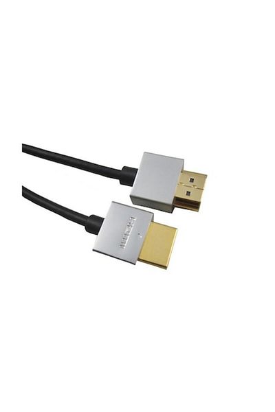 PremiumCord Cablu HDMI plat, subțire, Ethernet de mare viteză, versiunea 2.0, 4K×2K la 60Hz, conectori placați cu aur, 0,5 m
