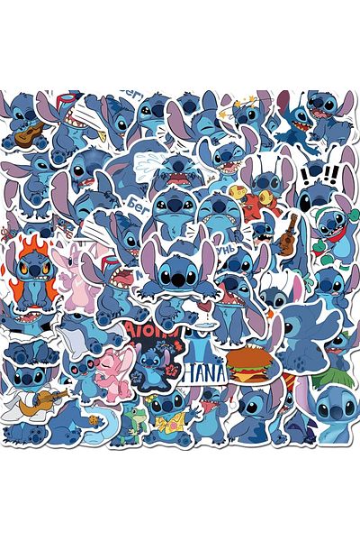 OEM Autocolante Stitch, Lilo și Stitch, adeziv puternic, model adorabil