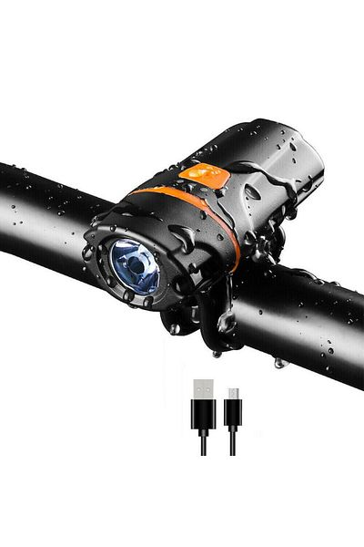 Carsons Far profesional orange CS227, Reîncărcabil USB, 6 moduri de luminare, culoare neagră