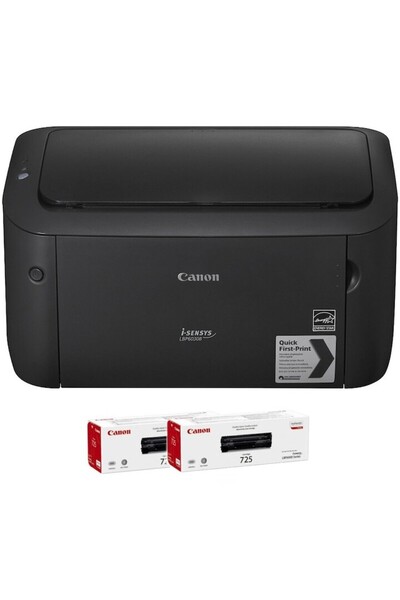 Canon LBP6030B Laser Printer + 2 CRG-725 Toners