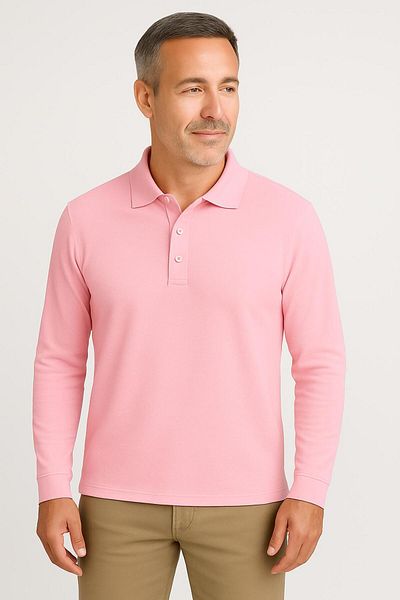 BAGİSTA BUTİK Unisex Adult Solid Color Long Sleeve Polo Neck Suitable for School and Daily Use