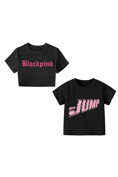 MECH BUTİK Set de 2 tricouri cu imprimeu Blackpink