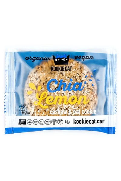 Kookie Cat Cookie cu Chia si Lamaie Bio Fara Gluten Kookie Cat 50 g