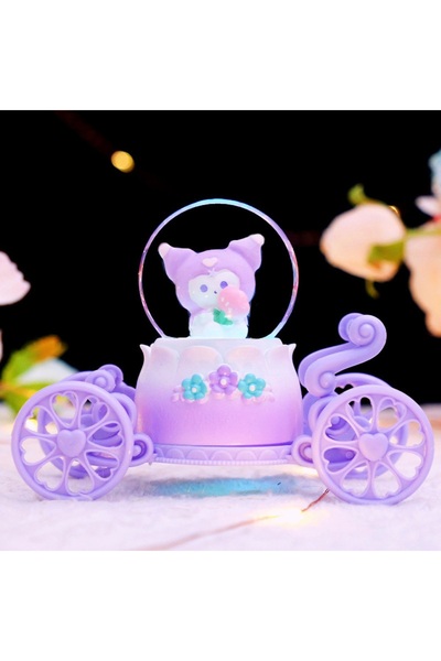 Kuzey Tacı Arabalı Kuromi Serisi Kar Küresi Vip Sevimli Figür