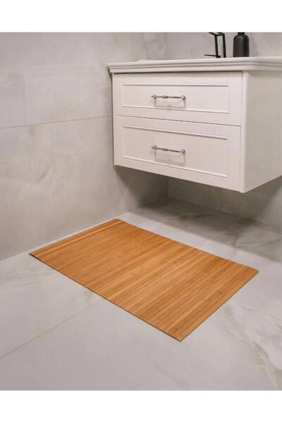 Amentes Αντιολισθητικό χαλάκι μπάνιου από φυσικό μπαμπού 50x80 cm