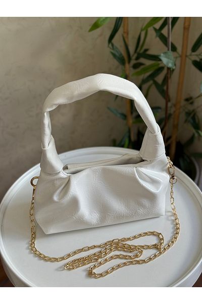 Bagnest Women's Hand and Shoulder Bag with Soft Leather Chain