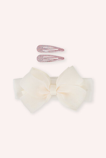 Panço Girl's Ecru Buckle Set