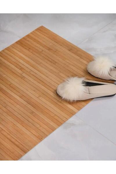 Amentes Αντιολισθητικό χαλάκι μπάνιου από φυσικό μπαμπού 50x80 cm
