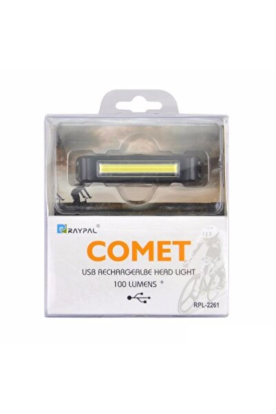 Carsons Lampa duala comet, lumina alba si rosie, reincarcabila USB, negru