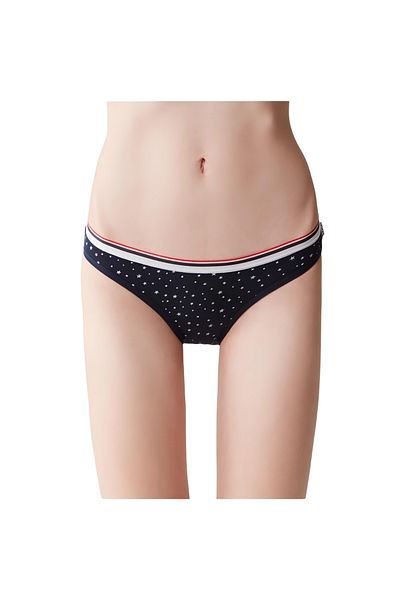 U.S. Polo Assn. Women's Colorful 3-Piece Slip Panty Set - Starry Stripes and Printed