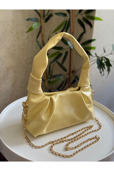Bagnest Women's Hand and Shoulder Bag with Soft Leather Chain