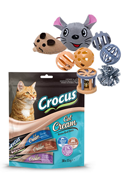 Crocus Çoklu Somon-Karides&Karides¥geç Kedi Ödülü 30x15gr&Eastland 8'li Kedi ...