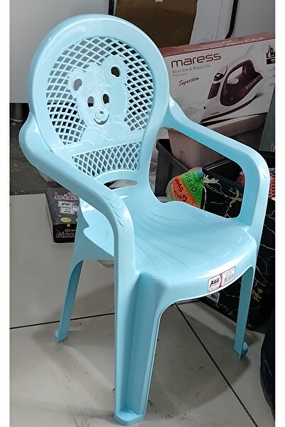 abnturk 28 Cm Yerden Yükseklik, Panda Figürlü Dirsek Koymalı Yaslanmalı Mavi ...