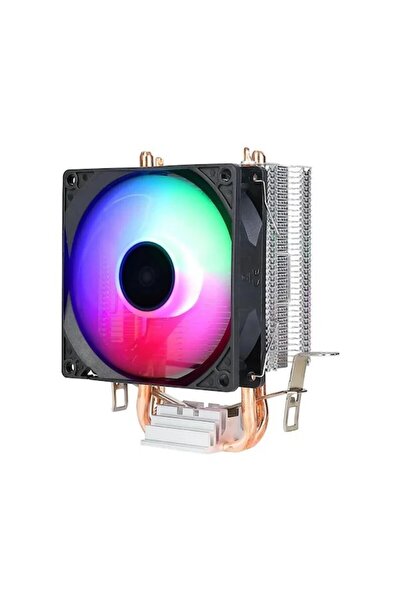 zoko Frozen-ı 1x9cm Auto Rainbow Fanlı Bakır Borulu İşlemci Fanı