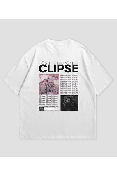 SVART WEAR Clipse - Let God Sort Em Out - Album Printed Unisex Oversize T-Shirt