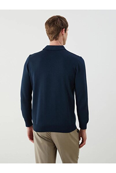LC Waikiki Ανδρικό πλεκτό πουλόβερ SOUTHBLUE Polo Neck (W5)