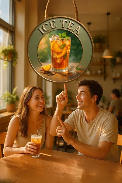 Nod Pictură ornamentată pentru ușă cu tematică ceai de gheață – Concept de ce...