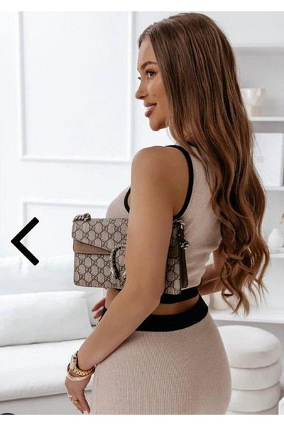 D&M Life Collection Women's Camisole Fabric Button Detailed Set