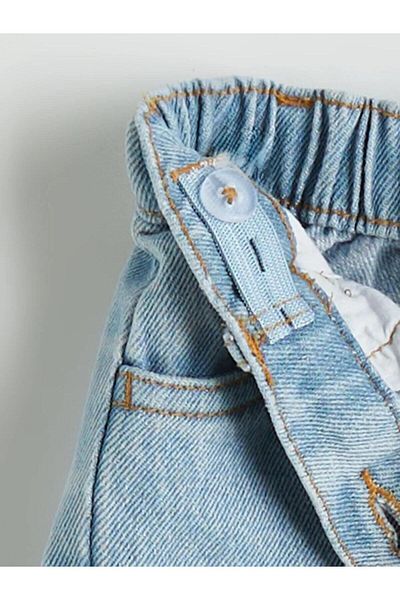 LC Waikiki Lcw Baby Flower Embroidery Girl Jean Pants (W5)