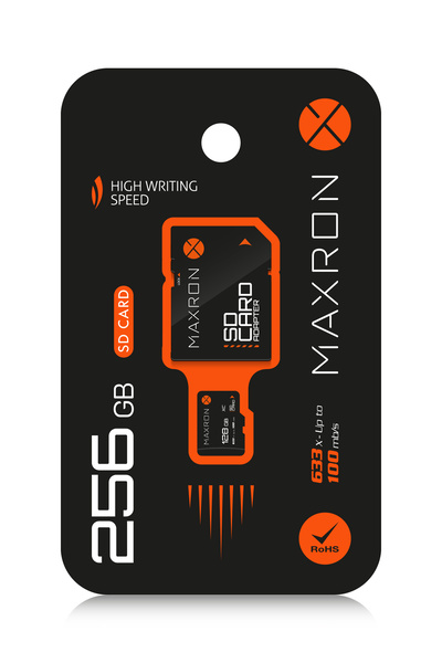 Maxron 256 Gb Memory Card Sd Card Adapter 100 Mb/S