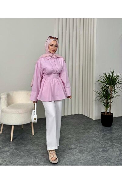 Miibuustore BAĞLAMA DETAYLI GÖMLEK