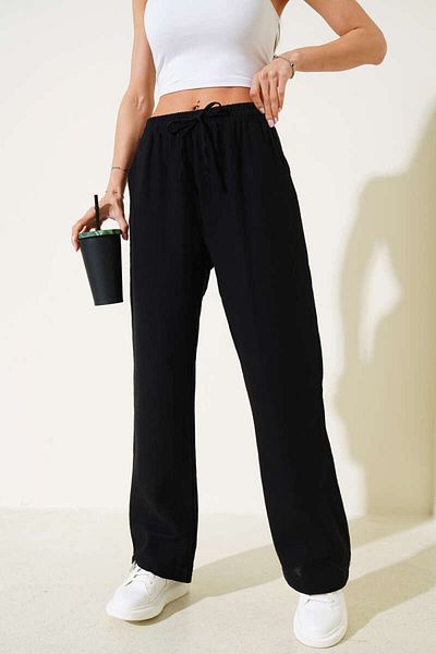MODA Muslin Trousers with Elastic Waist