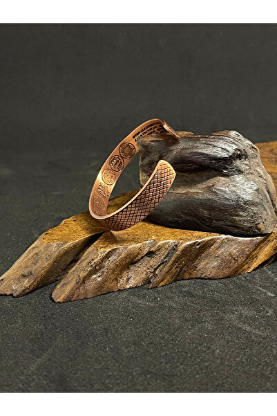 Rupen Kraft سوار نحاسي نقي 100% مدرع من النحاس النقي مع رقم الحظ وحامي الحظ م...