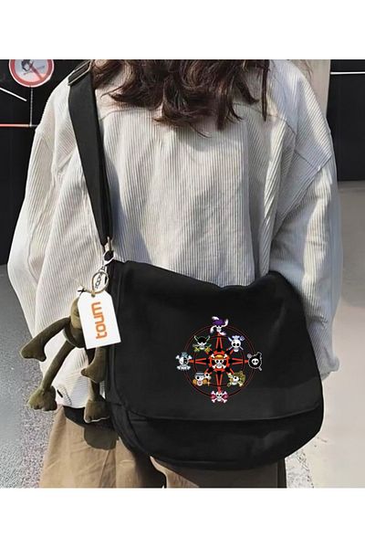 Toum Anime One Piece Printed Unisex Postman School Bag
