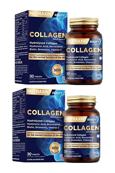Nutraxin بيوتي كولاجين جولد 30 قرص 2 قطعة