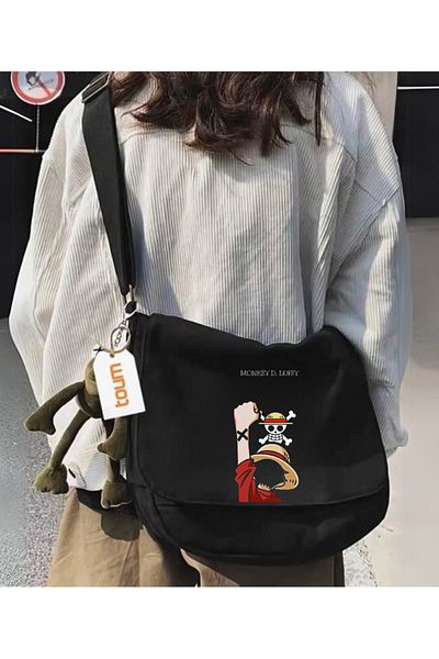Toum Anime One Piece Printed Unisex Postman School Bag