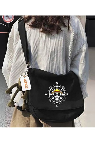 Toum Anime One Piece Printed Unisex Postman School Bag