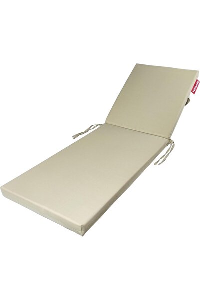 Ermiya Şezlong Minderi Lüks 180*55*5 Cm Yıkanır Silinir Fermuarlı Arkası Kuşa...