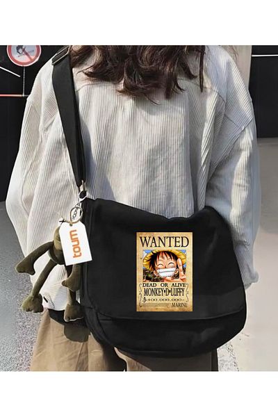 Toum Anime One Piece Printed Unisex Postman School Bag