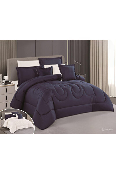 SNOOZYL مفرش سرير نفرين فخم ملكي سادة فندقي صيفي من المايكروفايبر مقاس 240*260 سم