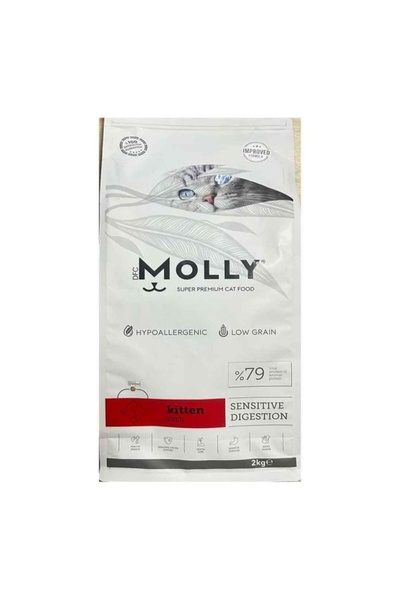 Molly Hipoalerjenik Kuzu Etli Düşük Tahıllı Yavru Kedi Maması 2kg