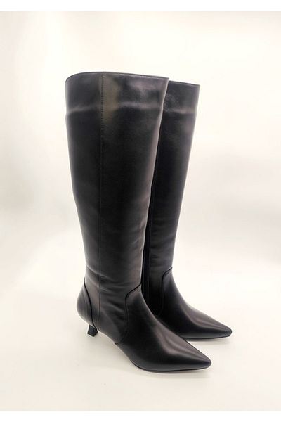 Of&Off Women's Genuine Leather Pointed Toe Boots