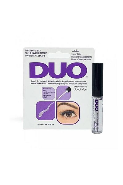 Duo Duo Waterproof Eyelash Glue Brush Clear Color 5g