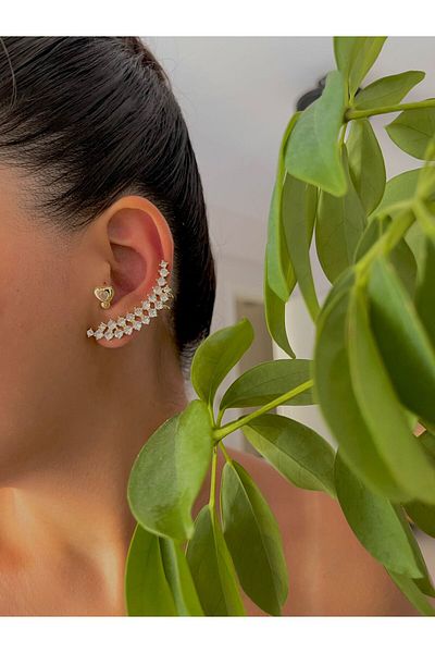 STEELSPARK Lenora Zircon Stone Multi Look Horseshoe Earrings