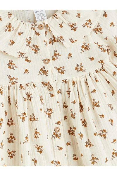 LC Waikiki Baby Girl Floral Baby Girl Muslin Dress (W5)