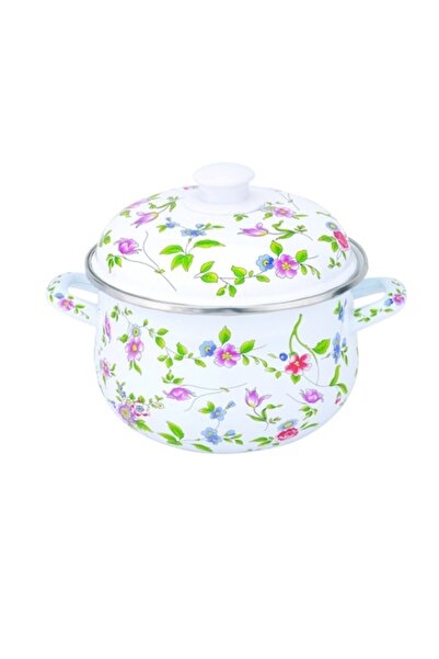 OEM Enameled Steel Pot with Lid, Grunberg GR2000/FLORI