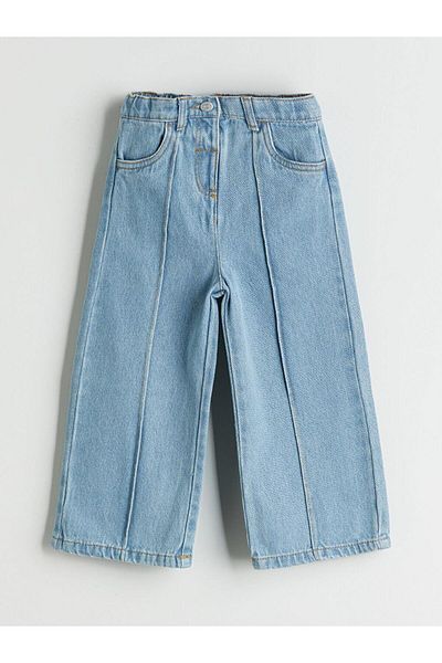 LC Waikiki Pantaloni de jeans pentru fete cu talie reglabilă (W5)