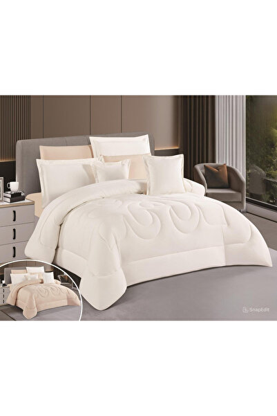 SNOOZYL مفرش سرير نفرين فخم ملكي سادة فندقي صيفي من المايكروفايبر مقاس 240*260 سم