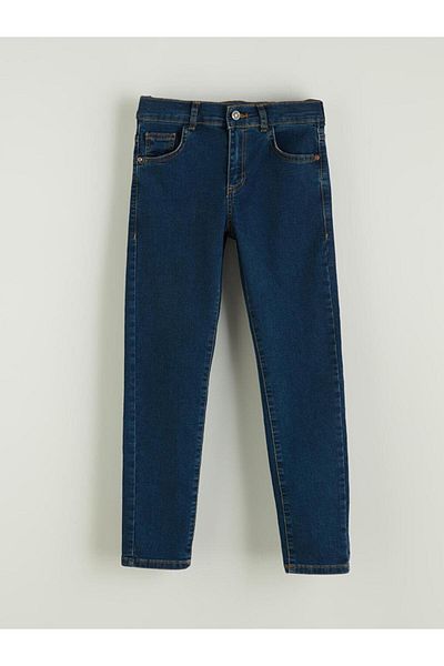 LC Waikiki Pantaloni de jeans pentru băiat cu talie elastică reglabilă (W5)
