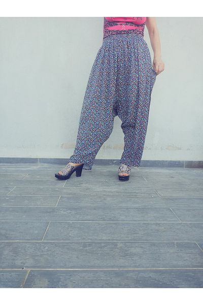 hoaryage Viscose Pressed Fabric Floral Patterned Shalwar with Pockets 100% Cotton, Size 38, 100kg