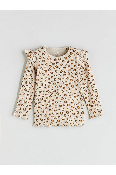 LC Waikiki Crew Neck Printed Baby Girl Pajama Set (W5)