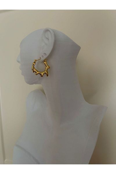 STEELSPARK Flow Model Steel Hoope Earring