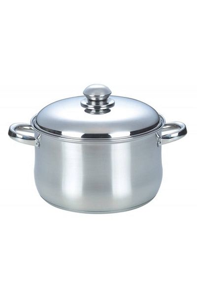 OEM Oală din oțel inoxidabil cu capac, 30 cm, 10,5 litri