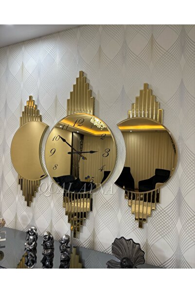 QUAL GOLD AYNALI GALAXİ SAAT SET