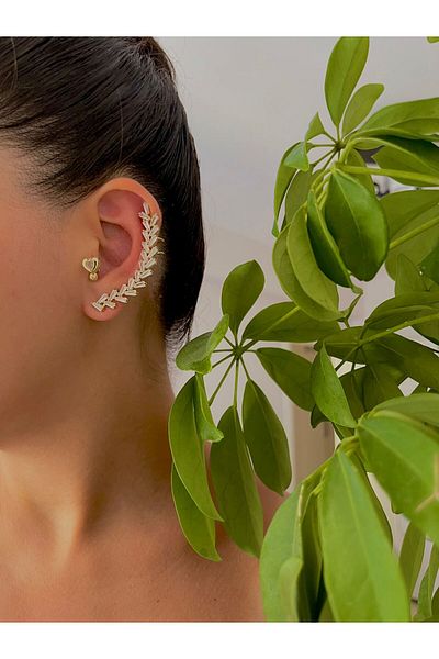 STEELSPARK Ellie Zircon Stone Multi-Look Horseshoe Earrings
